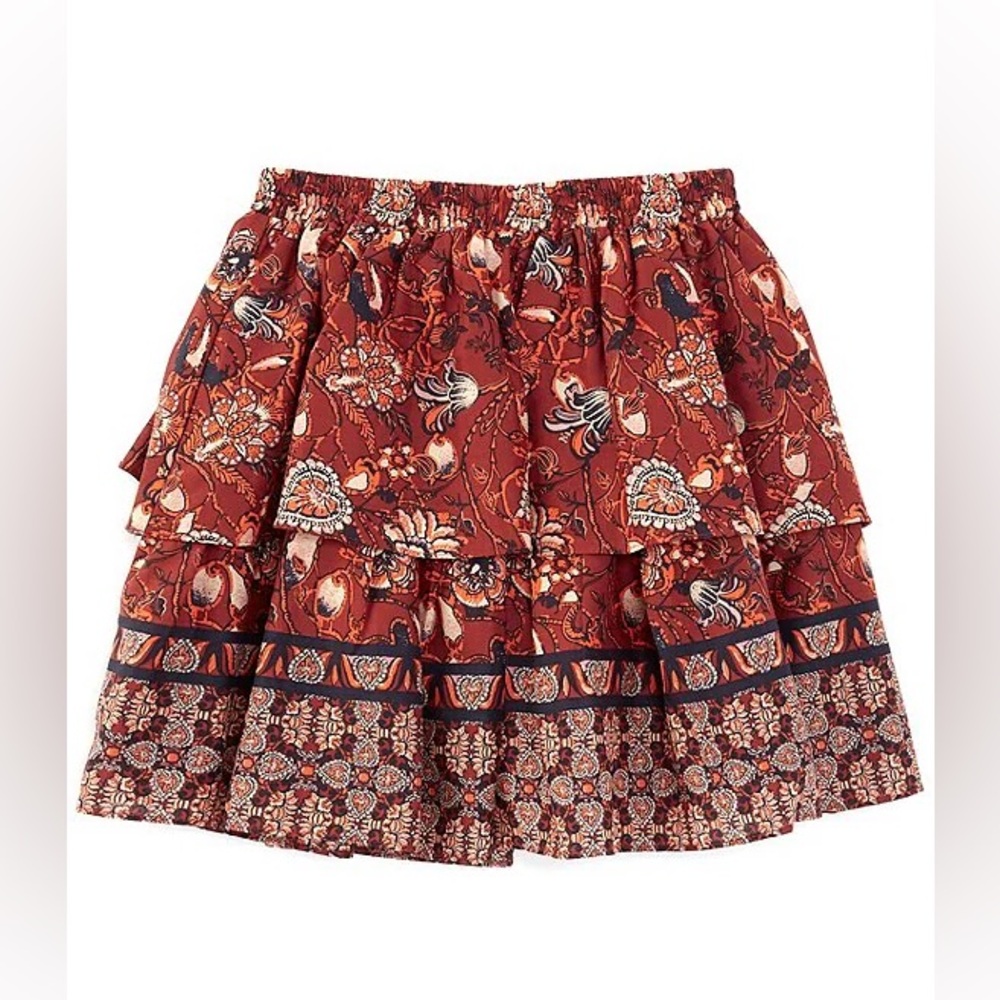 A Loves A Boho Tiered Mini Skirt Girls Size XL